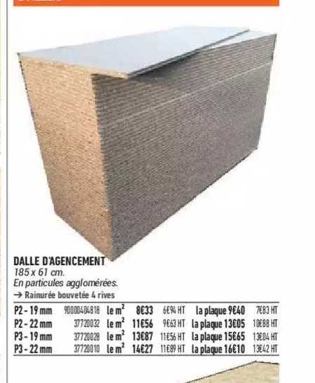 dalle d'agencement