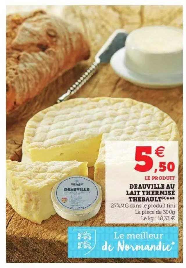 deauville au lait thermisé thebault