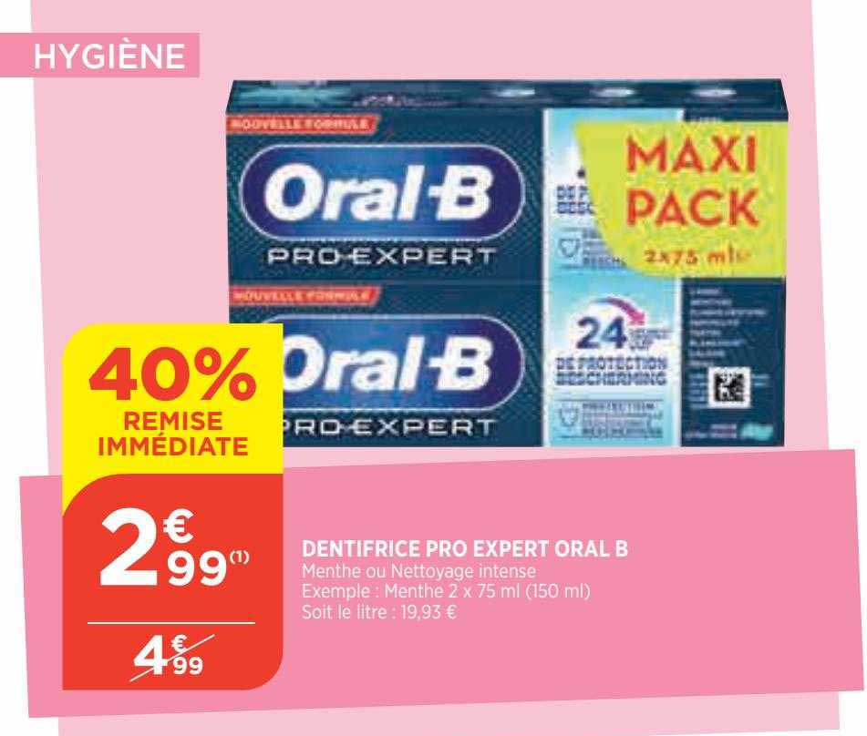 dentifrice pro expert oral b