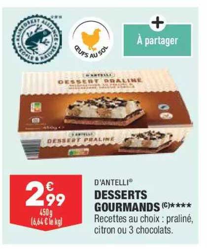 Desserts Gourmands D'antelli