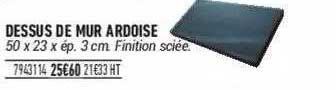 dessus de mur ardoise