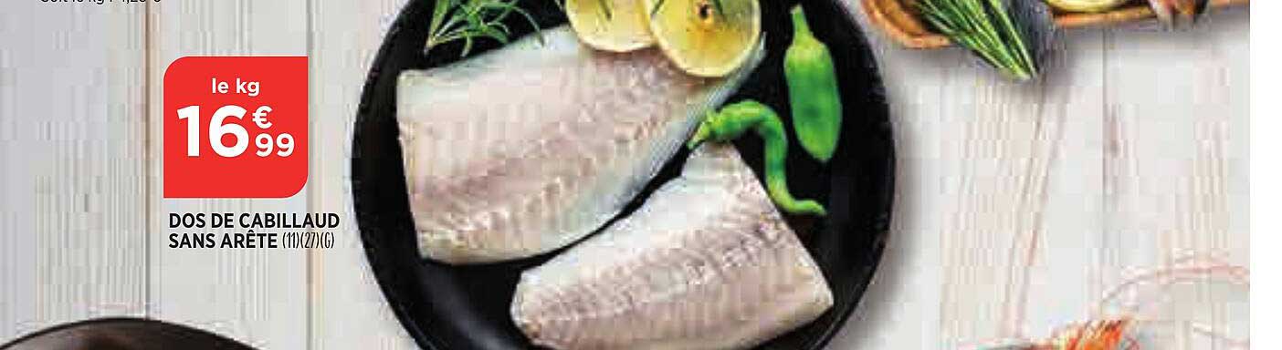 Dos De Cabillaud Sans Arête