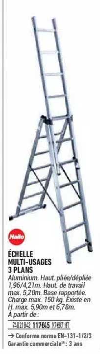 échelle multi-usages 3 plans hailo
