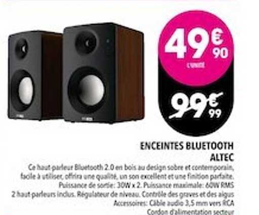 enceintes bluetooth altec