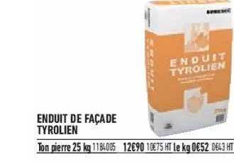 enduit de façade tyrolien