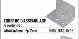 équerre d'assemblage