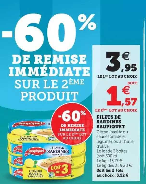 Filets De Sardines Saupiquet