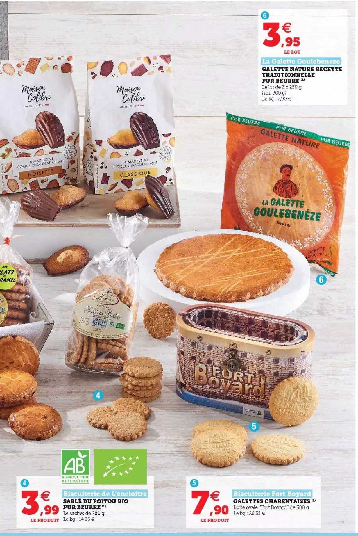 galette nature recette traditionnelle pur beurrela galette goulabenese, sablé du poitou bio pur beurre biscuiterie de l'encloître, galette charentaises biscuiterie fort boyard