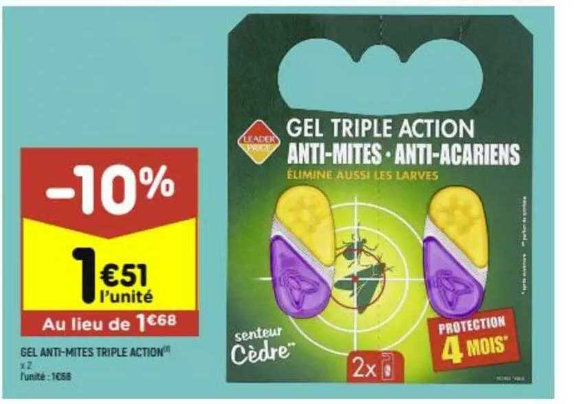 gel anti-mites triple action