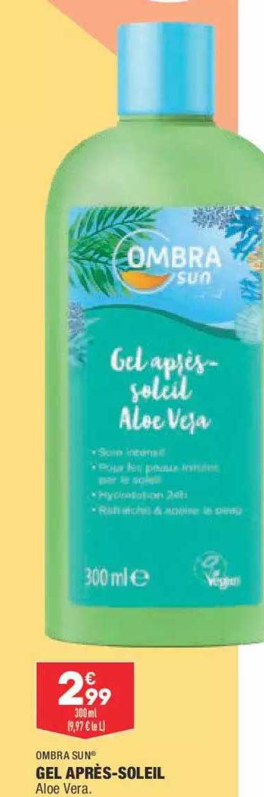 gel après-soleil ombra sun