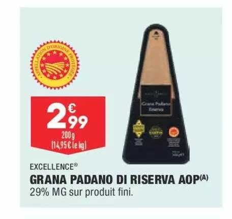 grana padano di riserva aop excellence