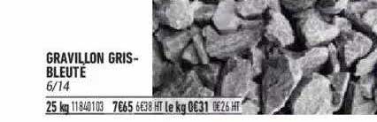 gravillon gris-bleuté