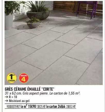 grès cérame émaillé "corte"