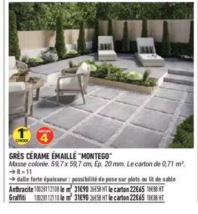 grès cérame émaillé "montego"