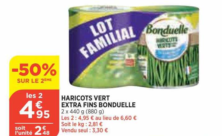 Haricots Vert Extra Fins Bonduelle