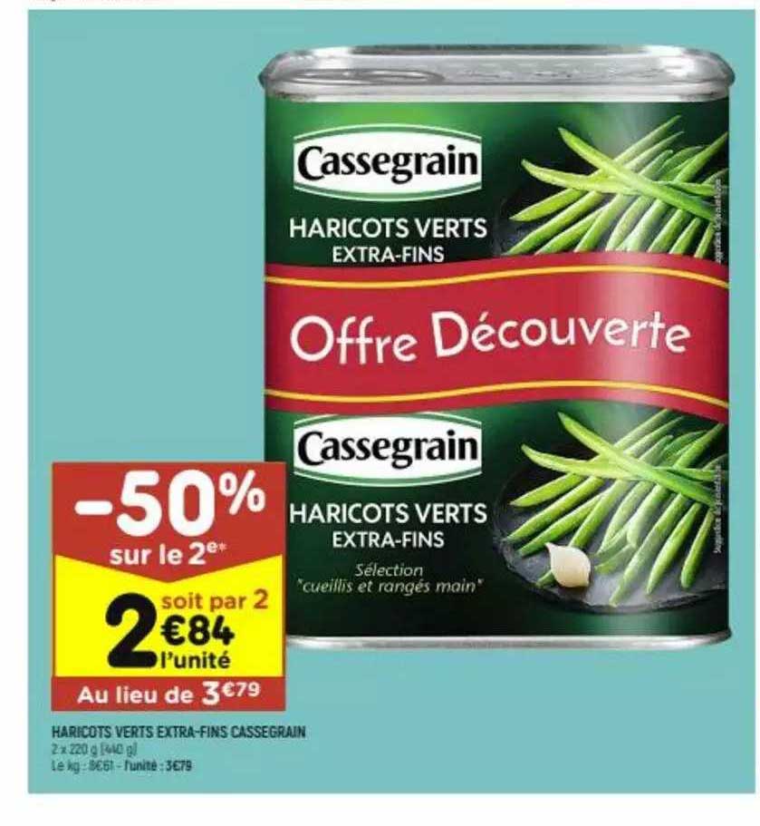 Haricots Verts Extra-fins Cassegrain