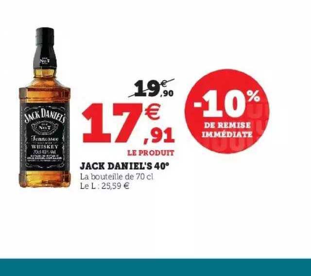 jack daniel's 40°