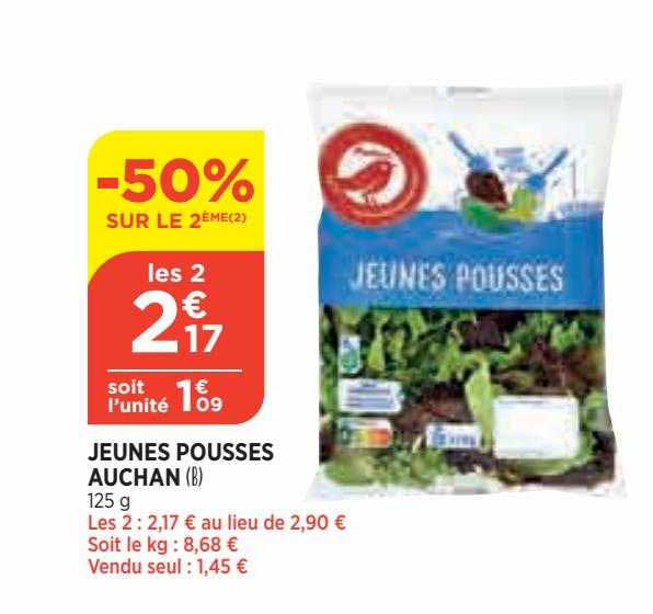jeunes pousses auchan