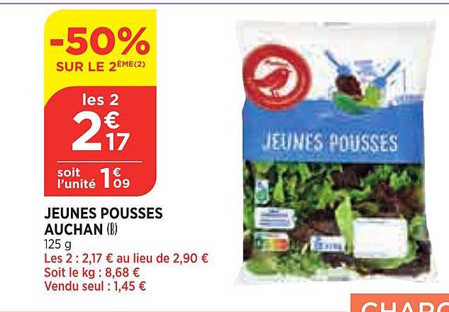 jeunes pousses auchan