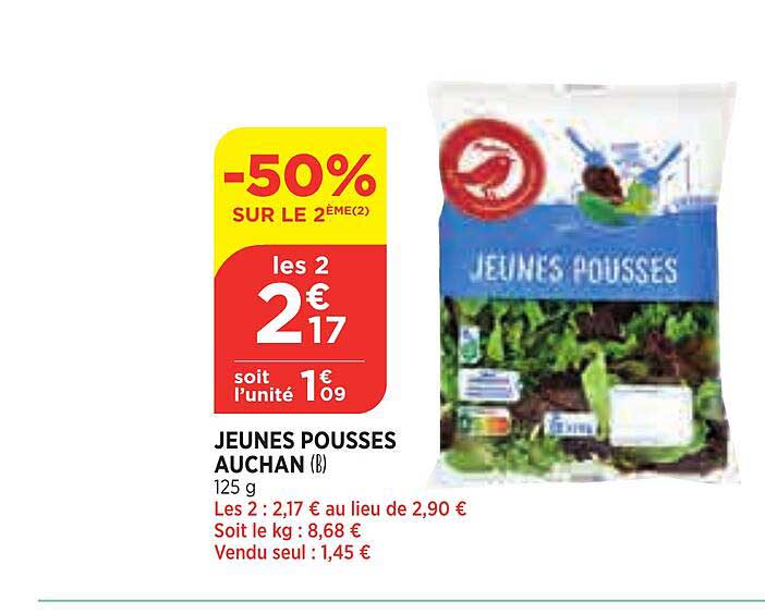 jeunes pousses auchan