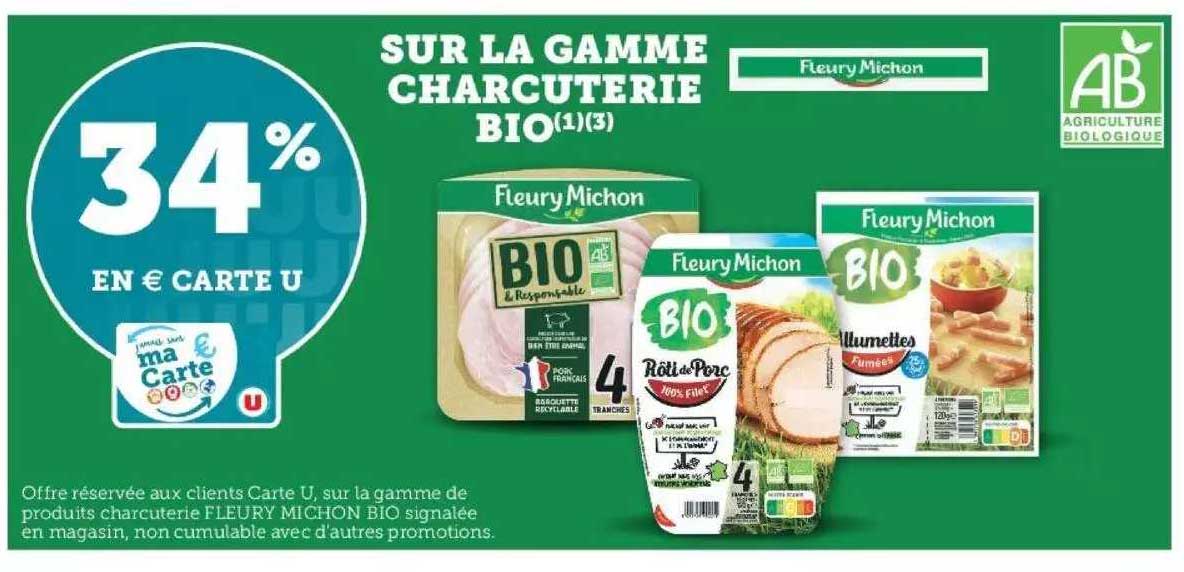 la gamme charcuterie bio fleury michon