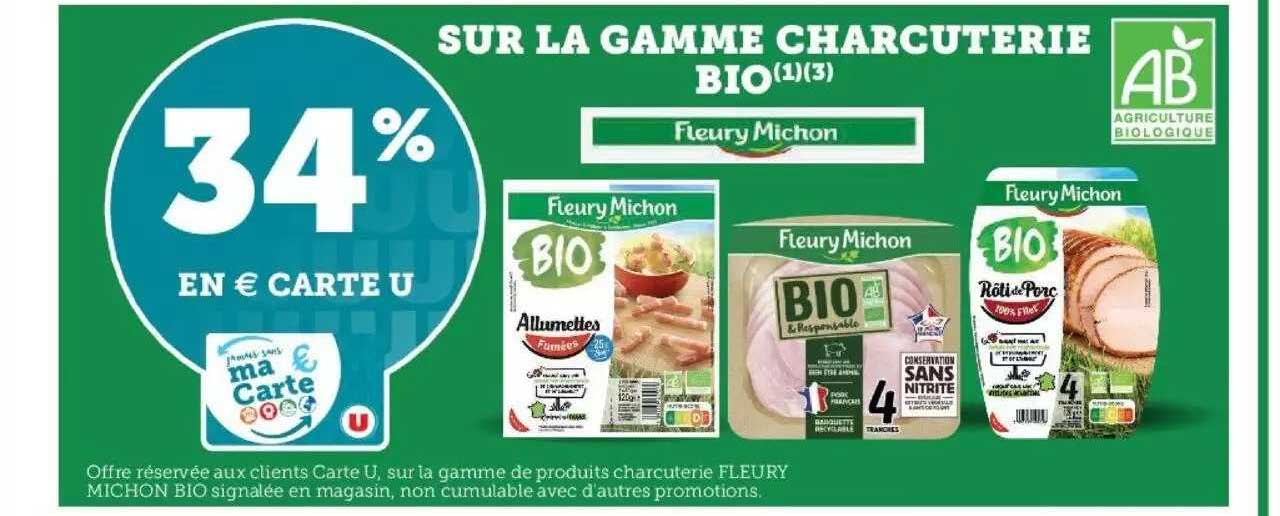 La Gamme Charcuterie Bio Fleury Michon