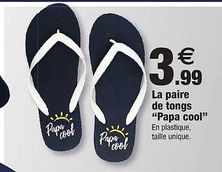 la paire de tongs "papa cool"