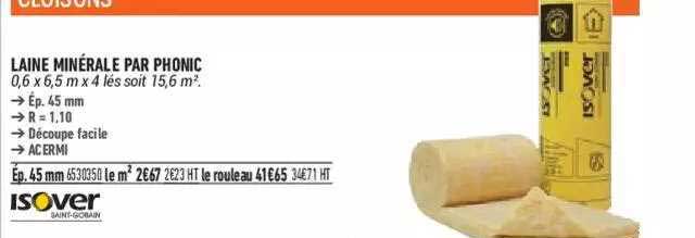 laine minérale par phonic isover