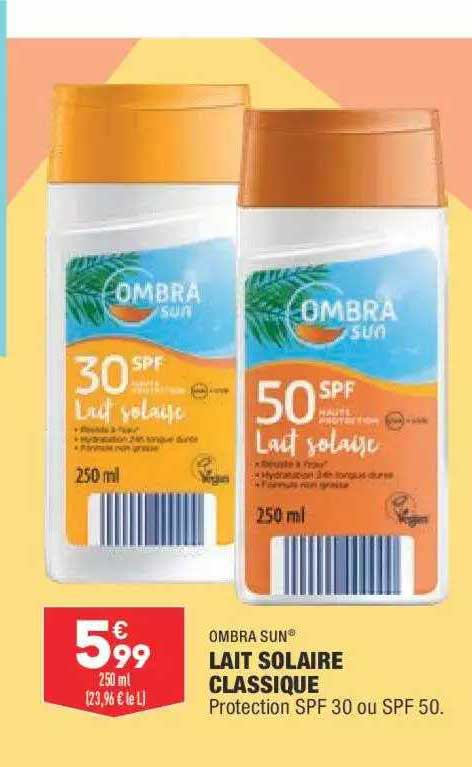 lait solaire classique ombra sun