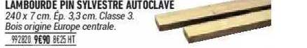 lambourde pin sylvestre autoclave