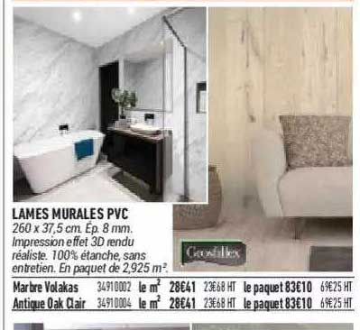lames murales pvc