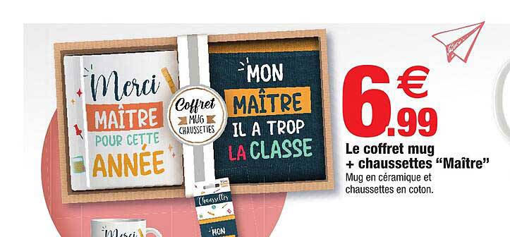 le coffret mug + chaussettes "maître"