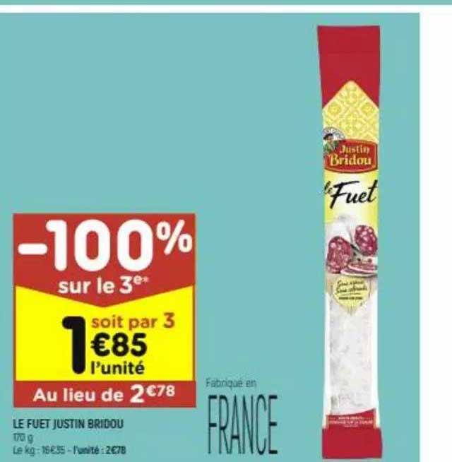 le fuet justin bridou