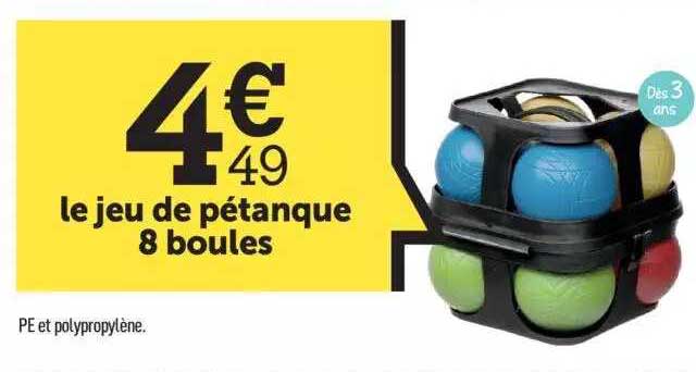 le jeu de pétanque 8 boules