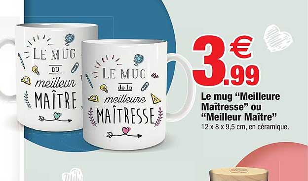le mug "meilleurs maîtresse" ou "meilleur maître"