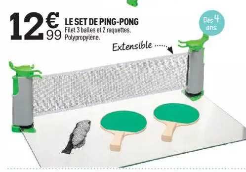 le set de ping-pong