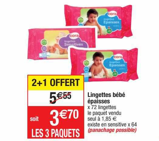 lingettes bébé épaisses
