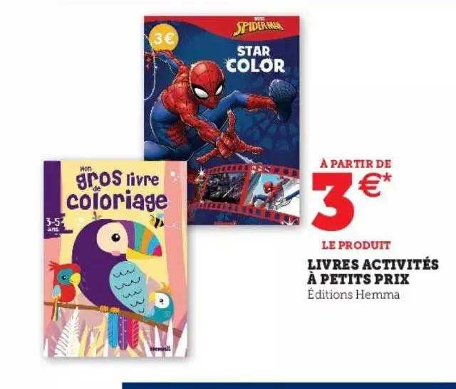 livres activités à petits prix