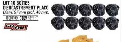 lot 10 boîtes d'encastrement placo