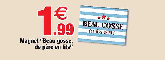 magnet "beau gosse, de père en fils"