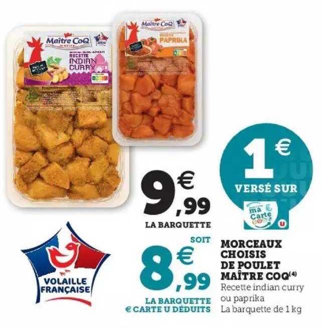 morceaux choisis de poulet maître coq