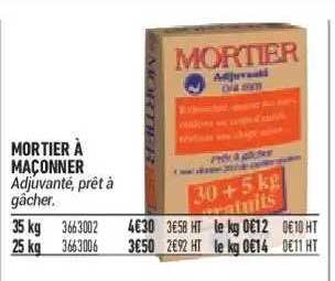 mortier à maçonner