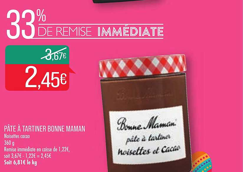 pâte à tartiner bonne maman