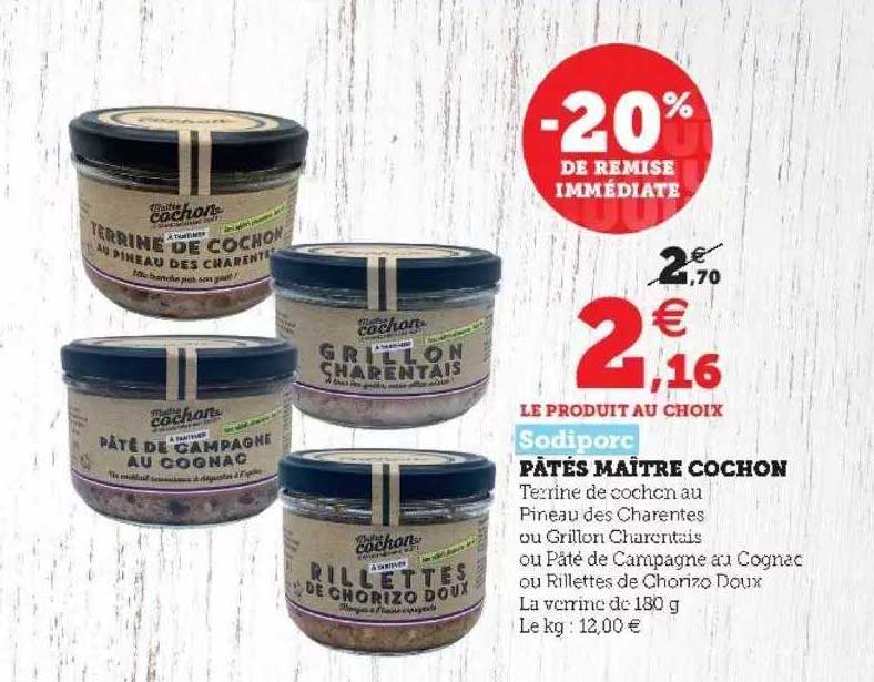 pâtés maître cochon sodiporc