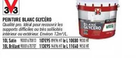 peinture blanc glycéro 3v3