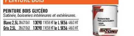 peinture bois glycéro
