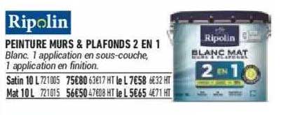Peinture Murs & Plafonds 2 En 1 Ripolin