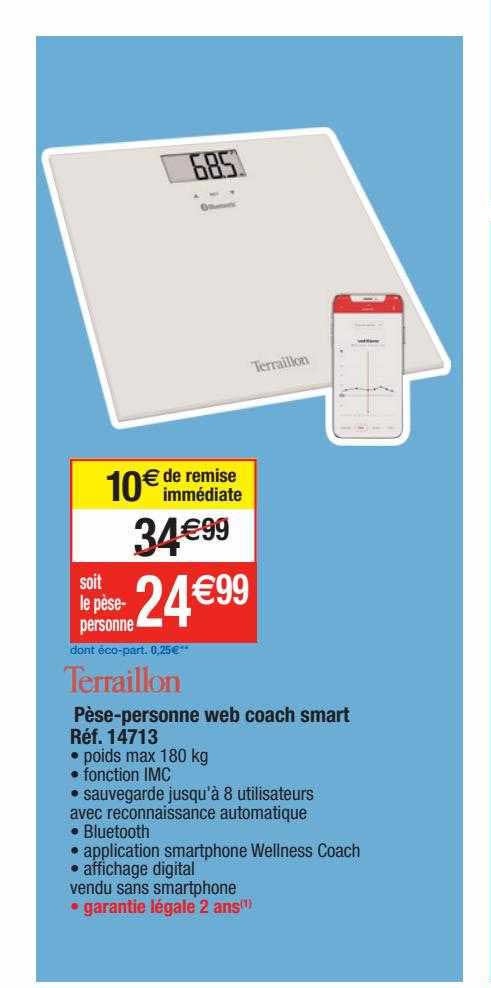 pèse-personne web coach smart terraillon