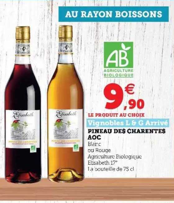 pineau des charentes aoc vignobles l & g arrivé