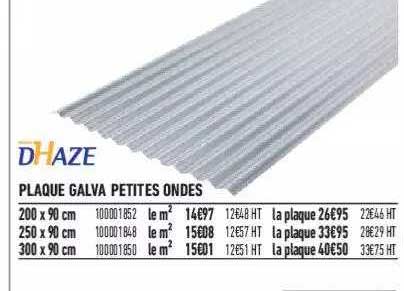 plaque galva petites ondes dhaze